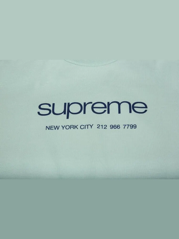 Футболка Supreme Shop Tee 'Light Teal' — изображение 2 из 2, бирюзовый