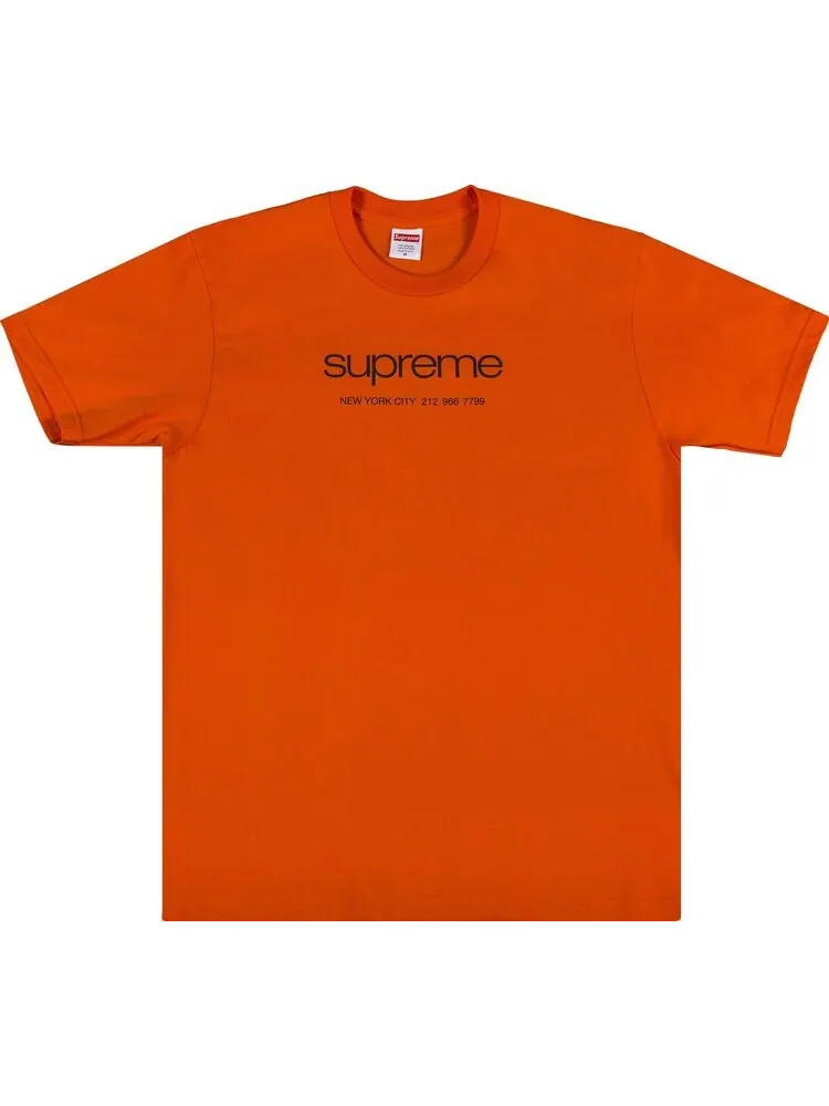 Футболка Supreme Shop Tee 'Orange' — изображение 1 из 2, оранжевый