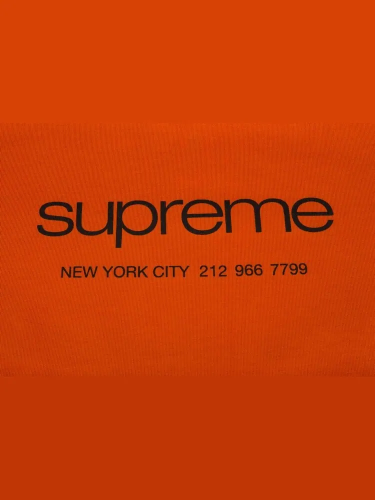 Футболка Supreme Shop Tee 'Orange' — изображение 2 из 2, оранжевый