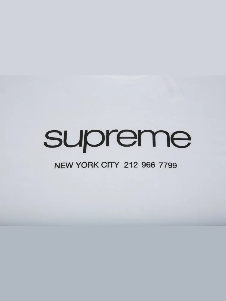 Футболка Supreme Shop Tee 'White' — изображение 2 из 2, белый