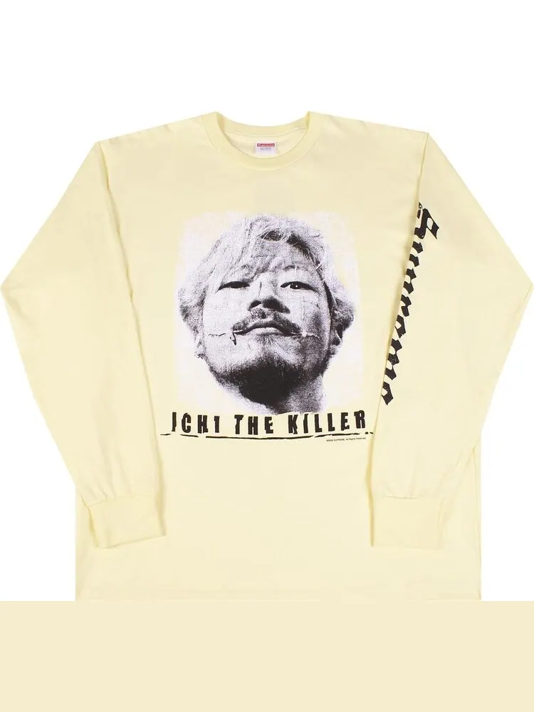 Лонгслив Supreme Ichi The Killer Long-Sleeve Tee 'Pale Yellow' — изображение 1 из 1, желтый