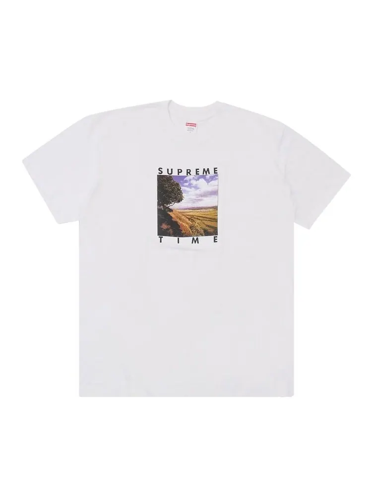 Футболка Supreme Supreme Time Tee 'White' — изображение 1 из 1, белый
