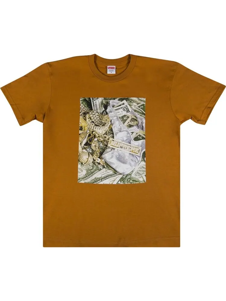 Футболка Supreme Bling Tee 'Burnt Orange' — изображение 1 из 2, оранжевый