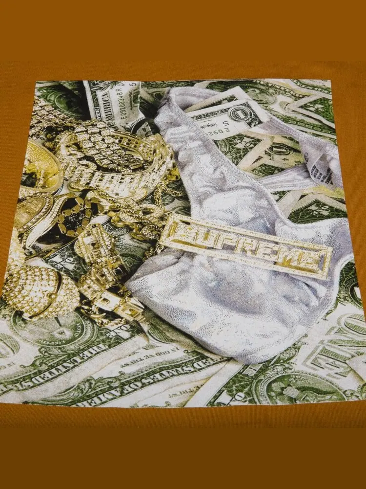 Футболка Supreme Bling Tee 'Burnt Orange' — изображение 2 из 2, оранжевый