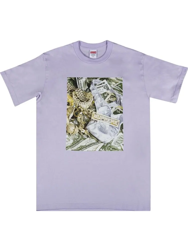 Футболка Supreme Bling Tee 'Light Purple' — изображение 1 из 2, фиолетовый