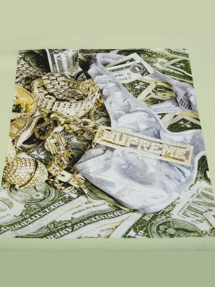 Футболка Supreme Bling Tee 'Pale Mint' — изображение 2 из 2, зеленый