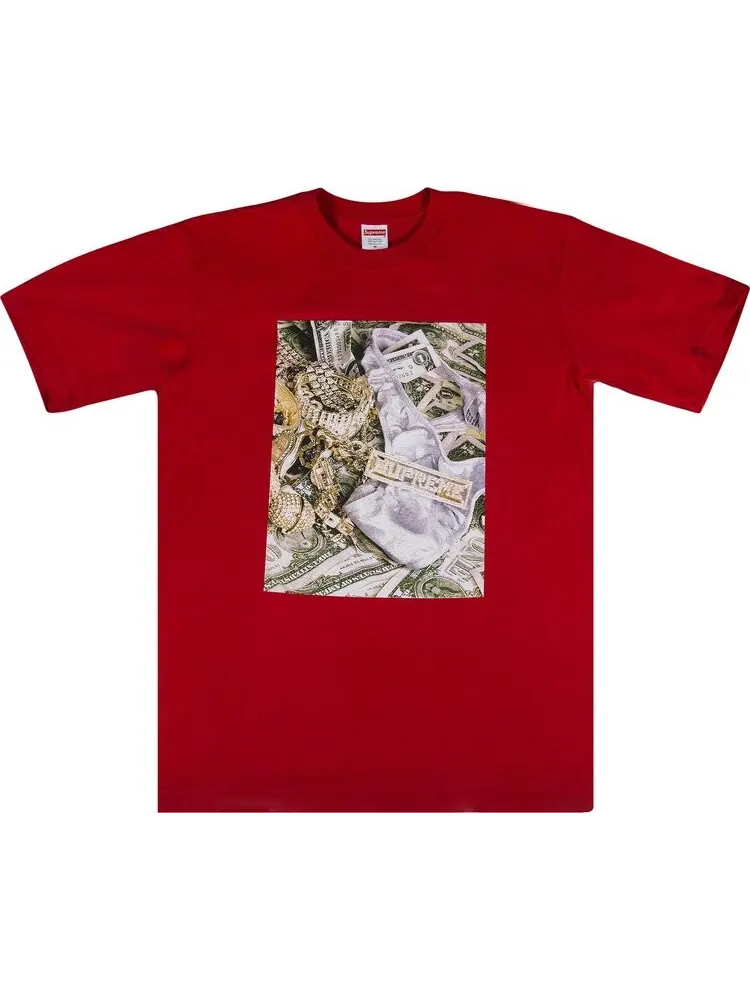 Футболка Supreme Bling Tee 'Red' — изображение 1 из 2, красный