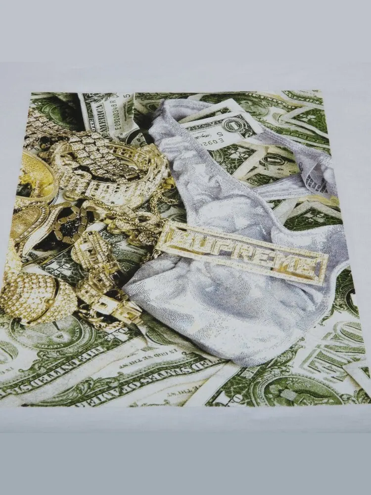 Футболка Supreme Bling Tee 'White' — изображение 2 из 2, белый