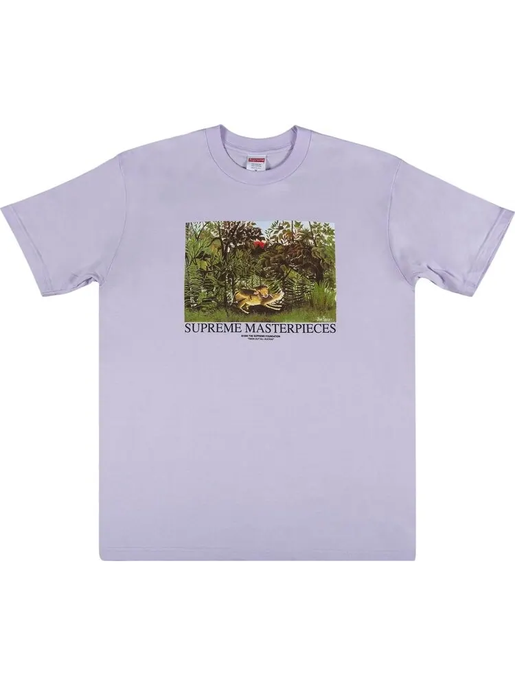 Футболка Supreme Masterpieces Tee 'Light Purple' — изображение 1 из 2, фиолетовый