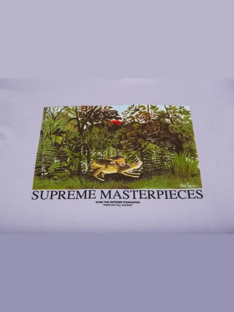 Футболка Supreme Masterpieces Tee 'Light Purple' — изображение 2 из 2, фиолетовый