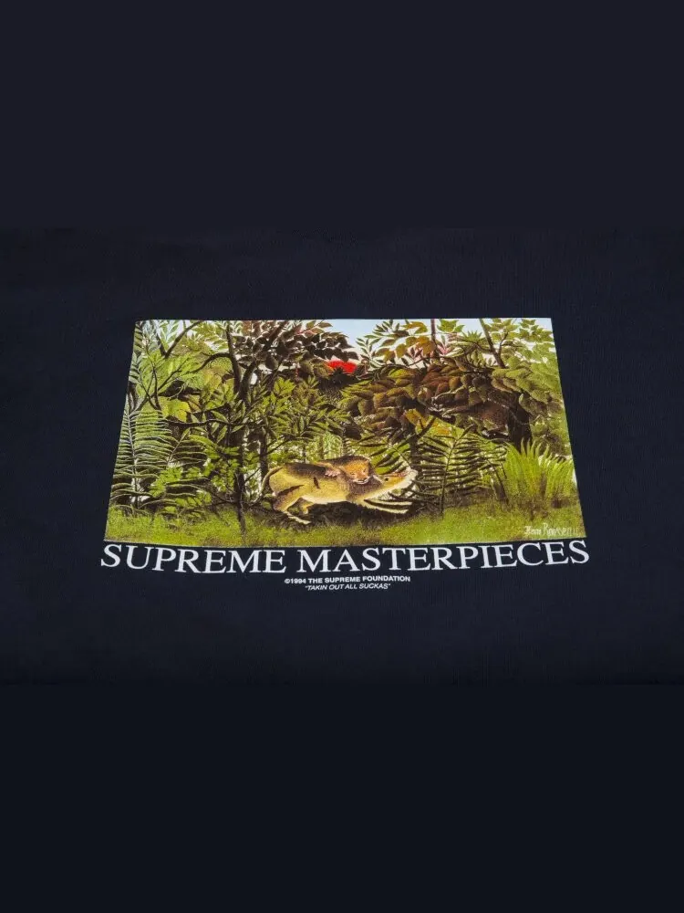 Футболка Supreme Masterpieces Tee 'Navy' — изображение 2 из 2, синий