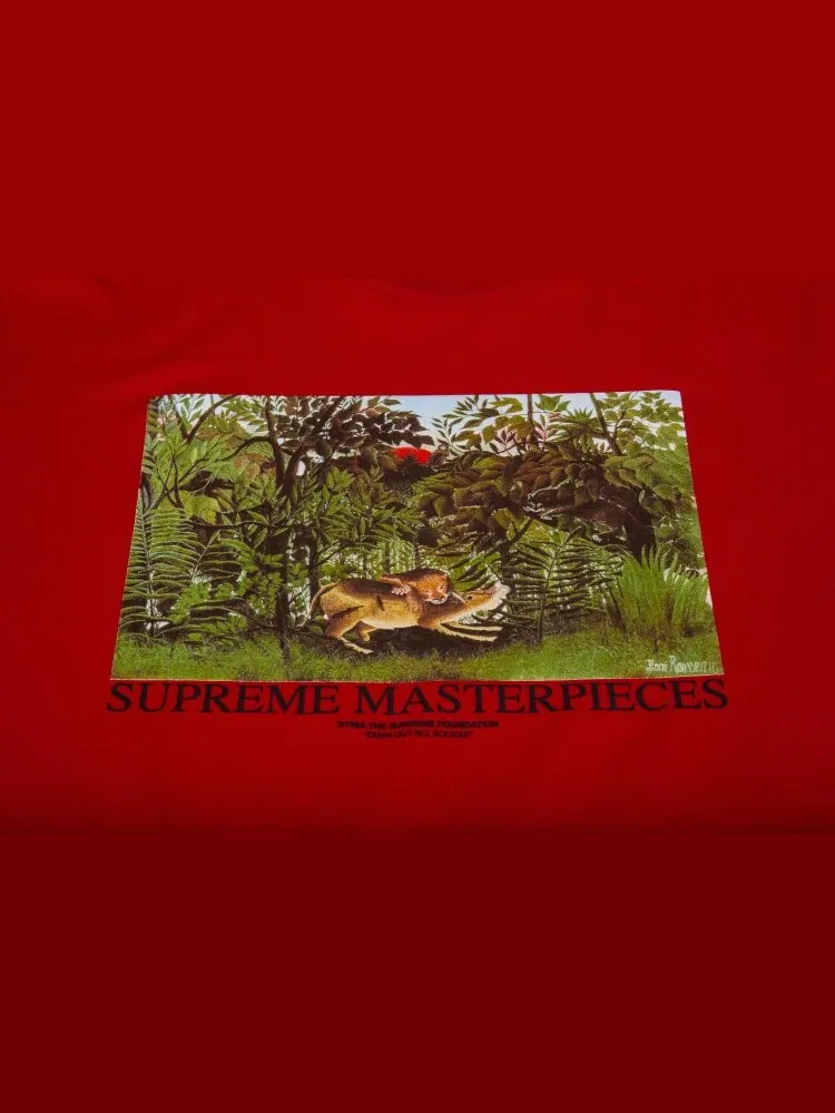 Футболка Supreme Masterpieces Tee 'Red' — изображение 2 из 2, красный