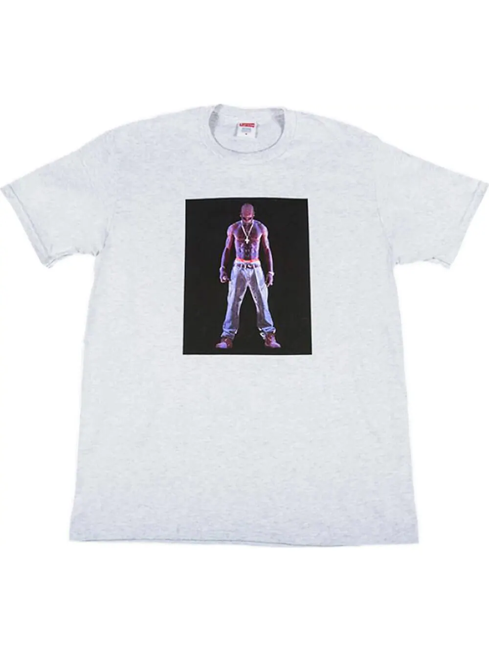 Футболка Supreme Tupac Hologram — изображение 1 из 1, серый