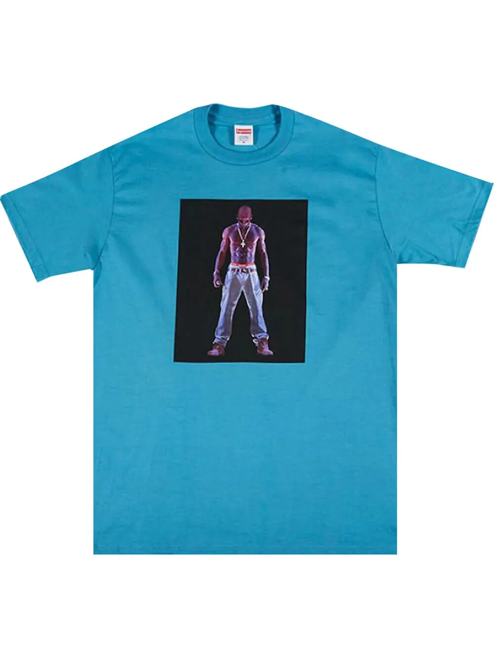 Футболка Supreme Tupac Hologram — изображение 1 из 1, синий