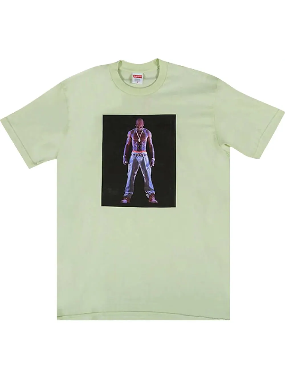 Футболка Supreme Tupac Hologram — изображение 1 из 1, зеленый
