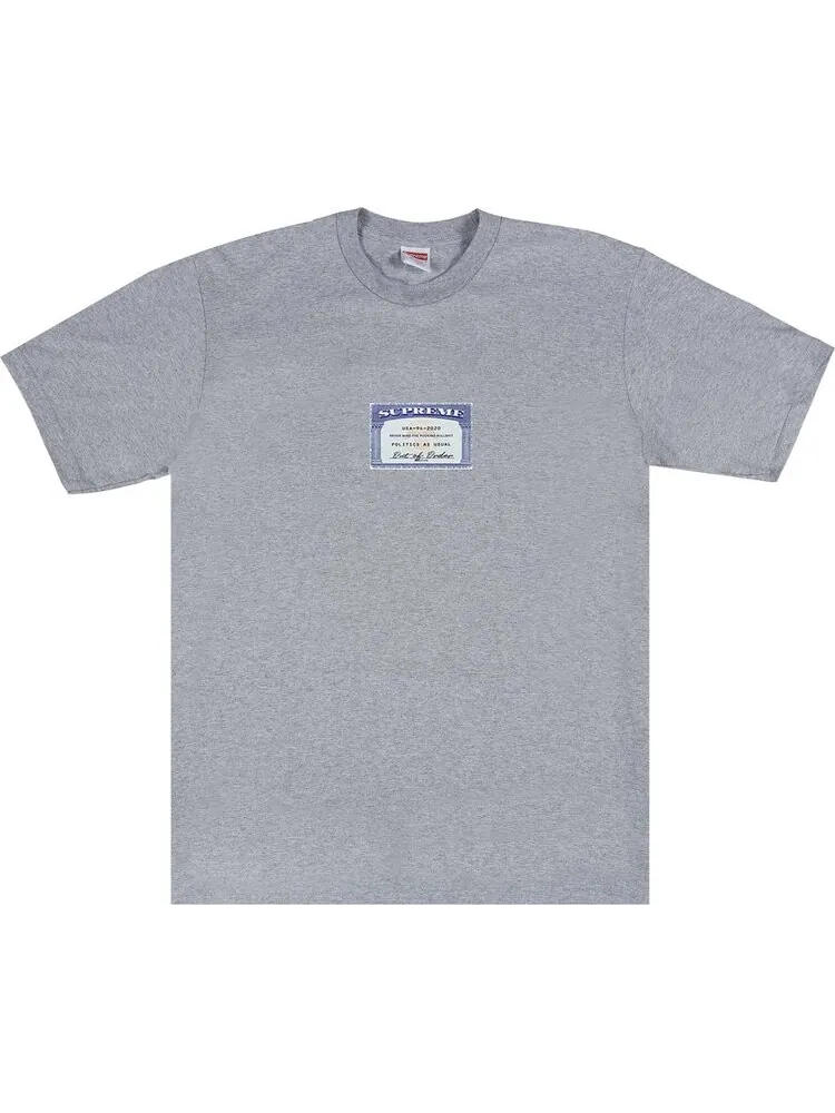Футболка Supreme Social Tee 'Heather Grey' — изображение 1 из 1, серый