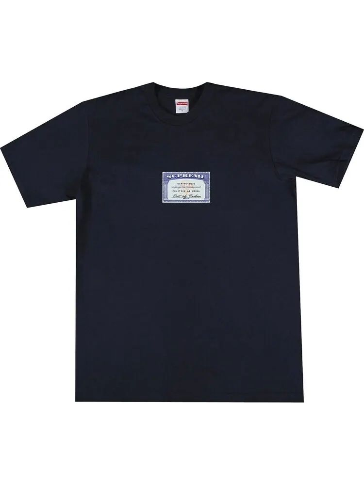 Футболка Supreme Social Tee 'Navy' — изображение 1 из 1, синий