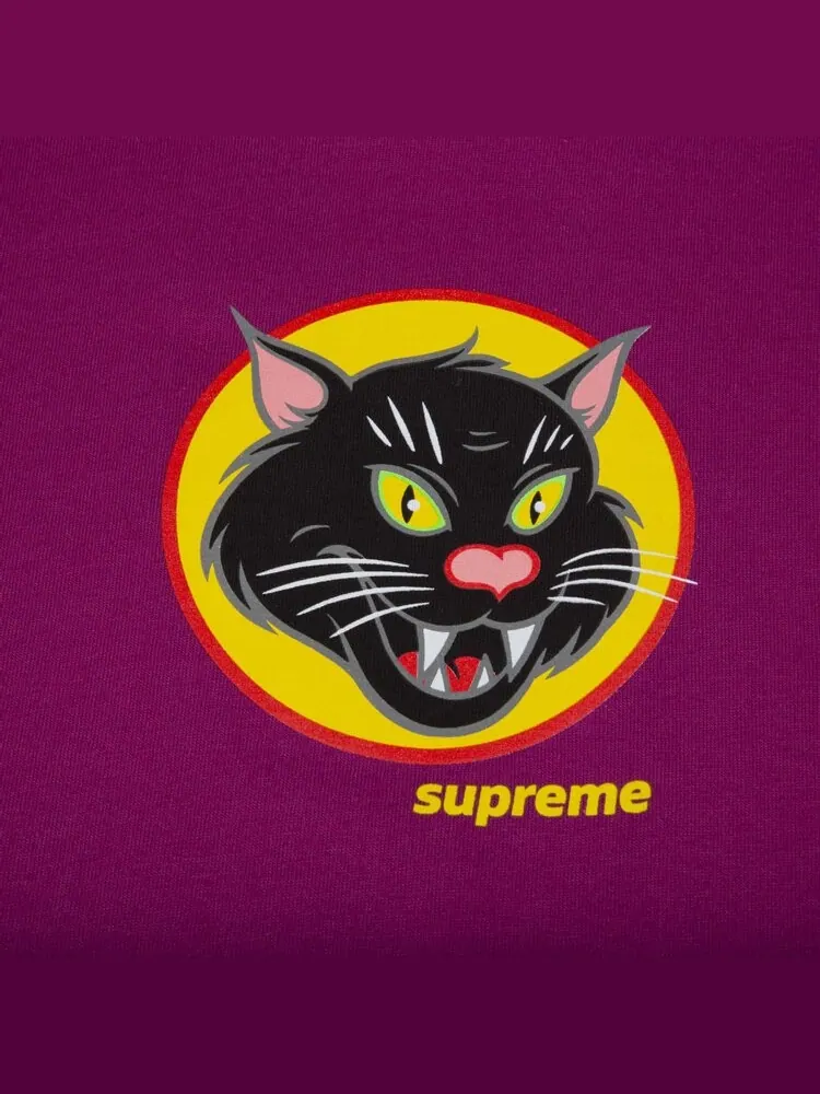 Футболка Supreme Black Cat Tee 'Magenta' — изображение 2 из 2, розовый