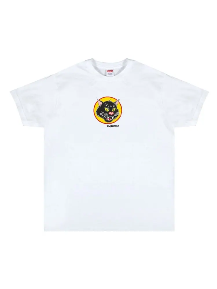Футболка Supreme Black Cat Tee 'White' — изображение 1 из 2, белый