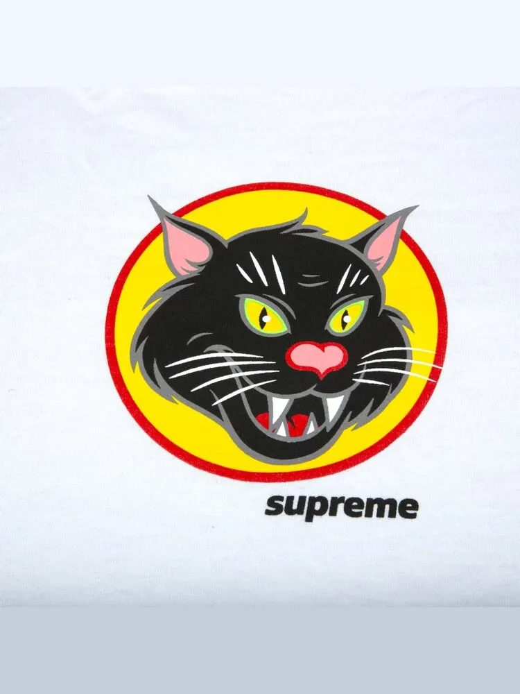 Футболка Supreme Black Cat Tee 'White' — изображение 2 из 2, белый