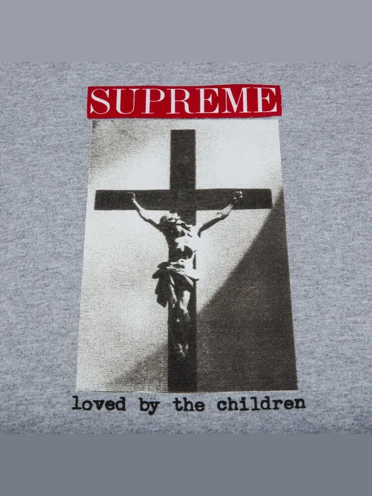 Футболка Supreme Loved By The Children Tee 'Heather Grey' — изображение 2 из 2, серый