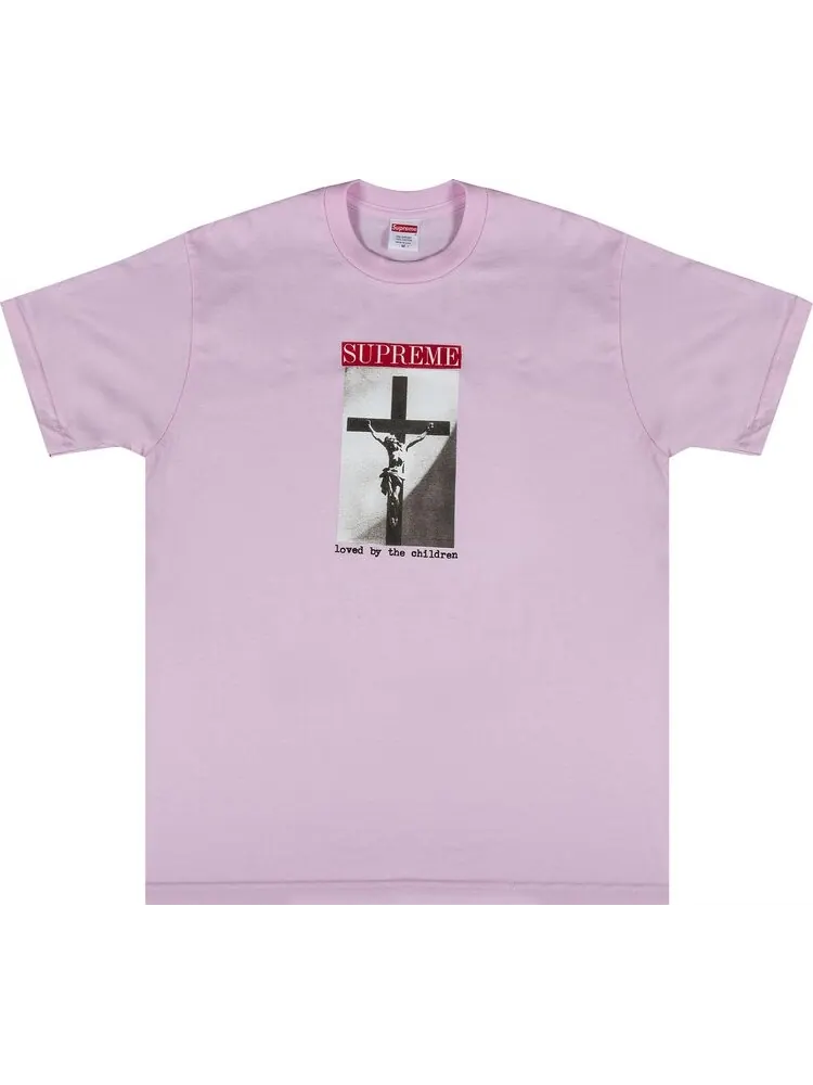 Футболка Supreme Loved By The Children Tee 'Light Pink' — изображение 1 из 2, розовый