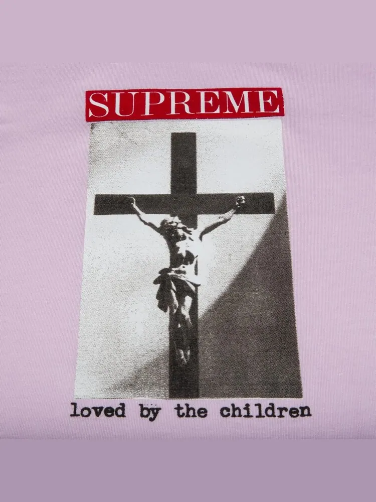 Футболка Supreme Loved By The Children Tee 'Light Pink' — изображение 2 из 2, розовый