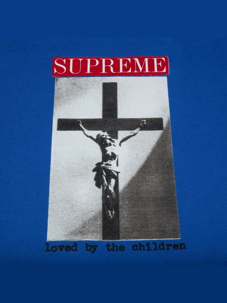 Футболка Supreme Loved By The Children Tee 'Royal' — изображение 2 из 2, синий