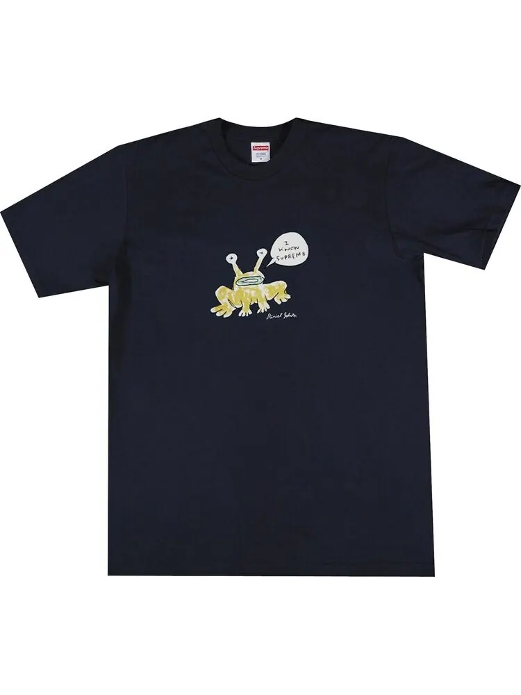 Футболка Supreme x Daniel Johnston Frog Tee 'Navy' — изображение 1 из 1, синий
