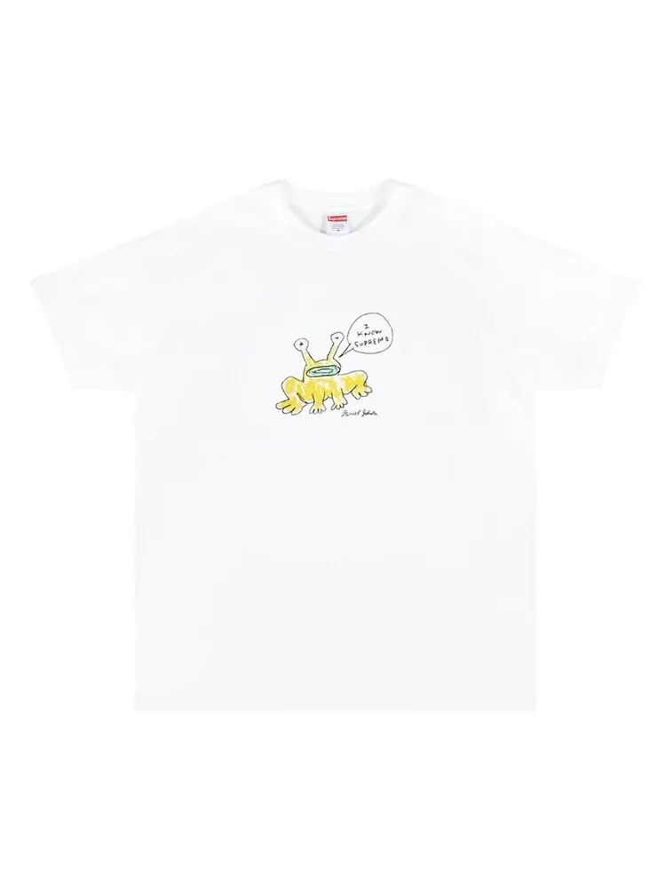 Футболка Supreme x Daniel Johnston Frog Tee 'White' — изображение 1 из 1, белый