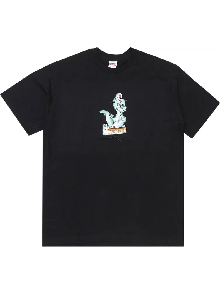 Футболка Supreme Dinosaur Tee 'Black' — изображение 1 из 1, черный