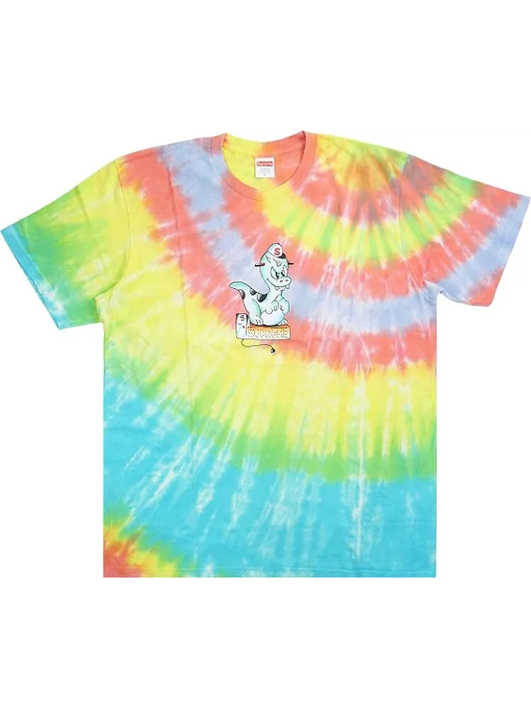 Футболка Supreme Dinosaur Tee 'Tie Dye' — изображение 1 из 1, мульти