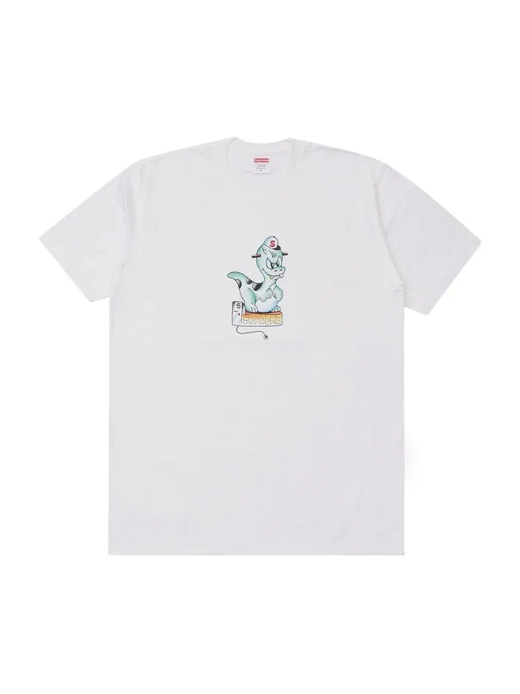 Футболка Supreme Dinosaur Tee 'White' — изображение 1 из 1, белый