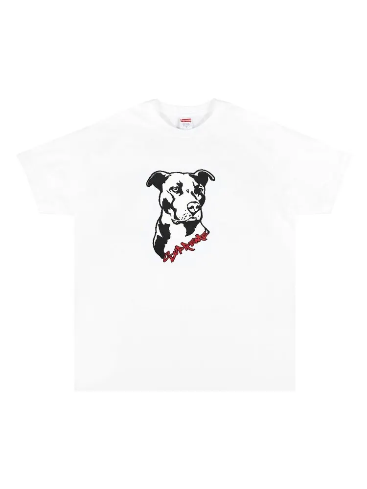 Футболка Supreme Pitbull Tee 'White' — изображение 1 из 1, белый