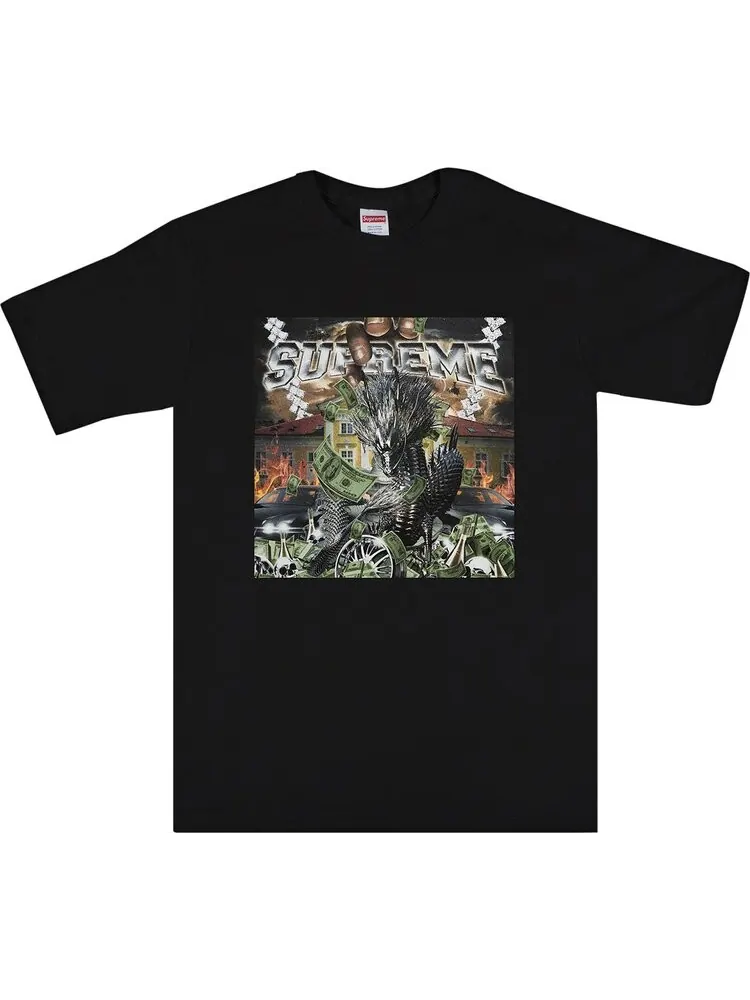 Футболка Supreme Dragon Tee 'Black' — изображение 1 из 1, черный