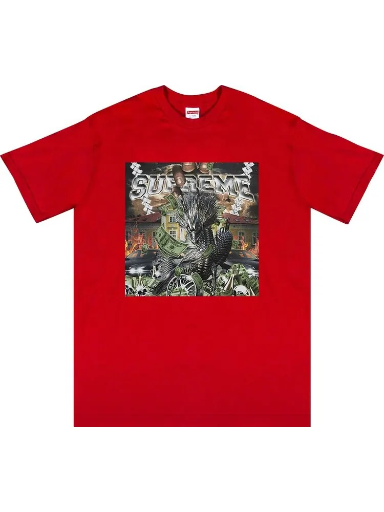 Футболка Supreme Dragon Tee 'Red' — изображение 1 из 1, красный