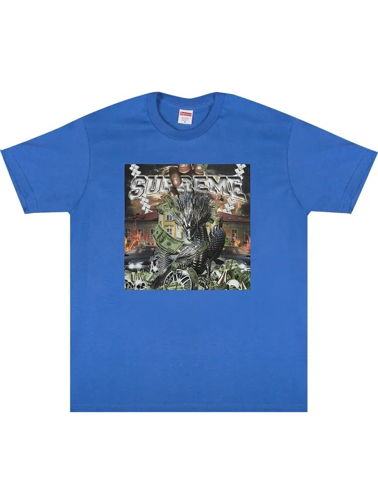 Футболка Supreme Dragon Tee 'Royal' — изображение 1 из 1, синий