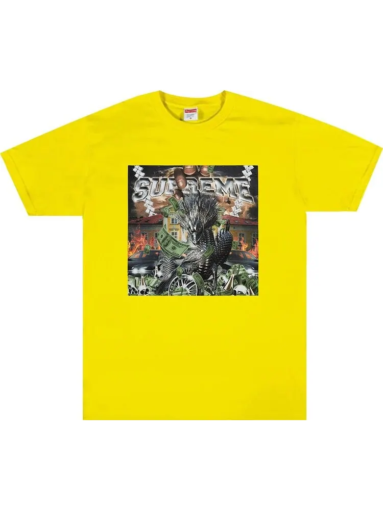 Футболка Supreme Dragon Tee 'Sulfur' — изображение 1 из 1, желтый