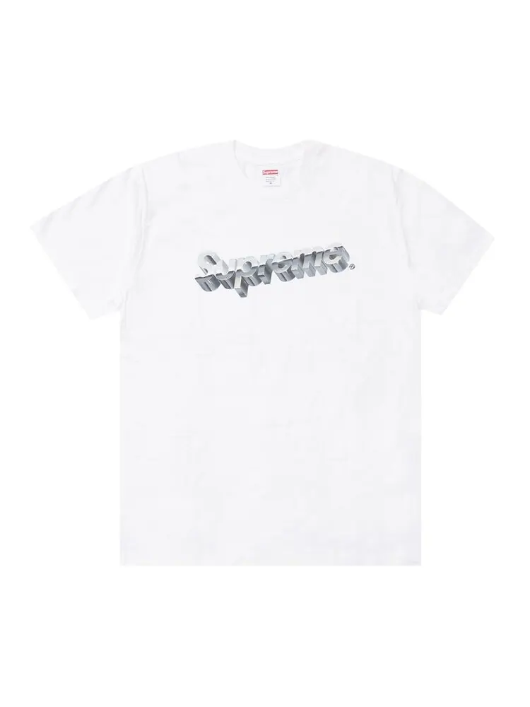 Футболка Supreme Chrome Logo Tee 'White' — изображение 1 из 1, белый