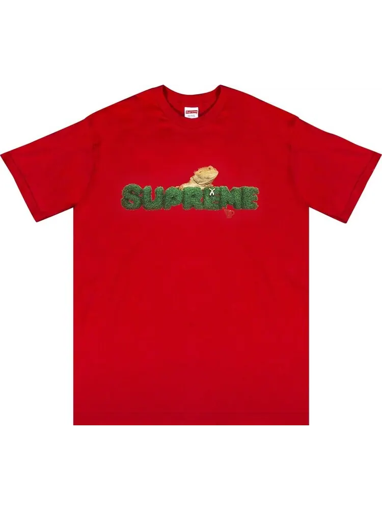Футболка Supreme Lizard Tee 'Red' — изображение 1 из 1, красный