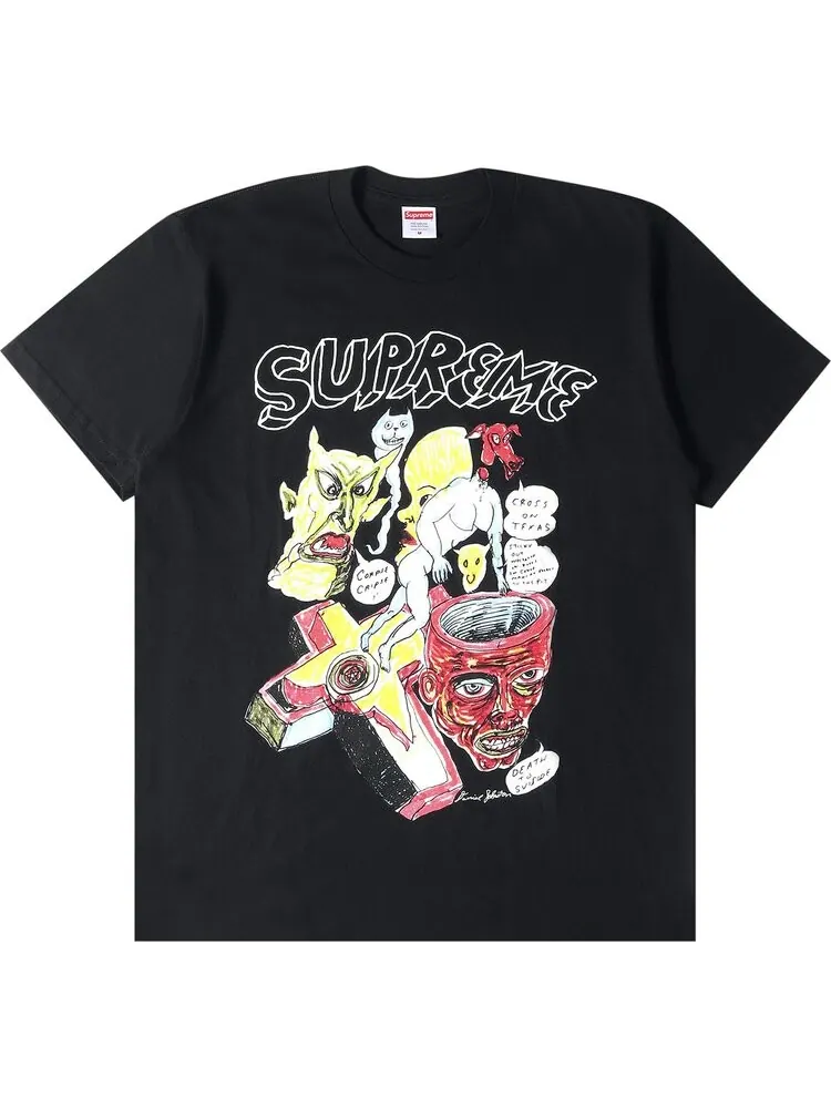 Футболка Supreme x Daniel Johnston Tee 'Black' — изображение 1 из 1, черный