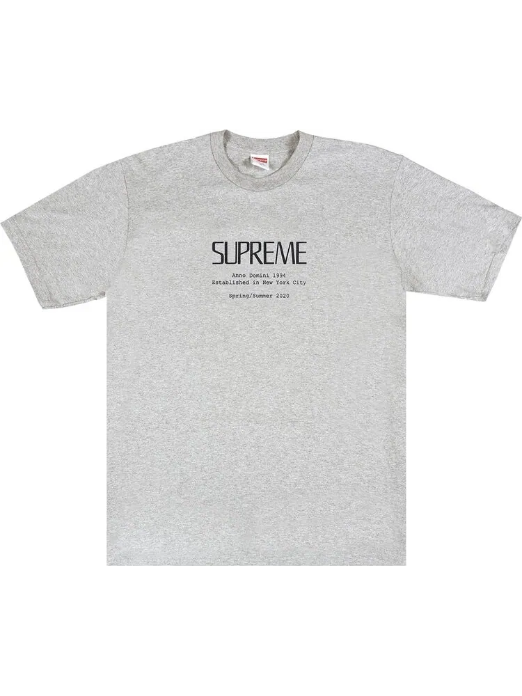 Футболка Supreme Anno Domini Tee 'Heather Grey' — изображение 1 из 1, серый