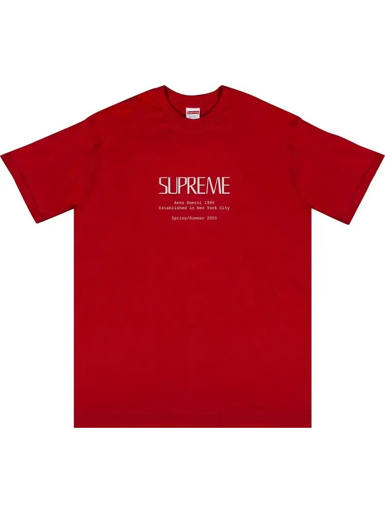 Футболка Supreme Anno Domini Tee 'Red' — изображение 1 из 1, красный