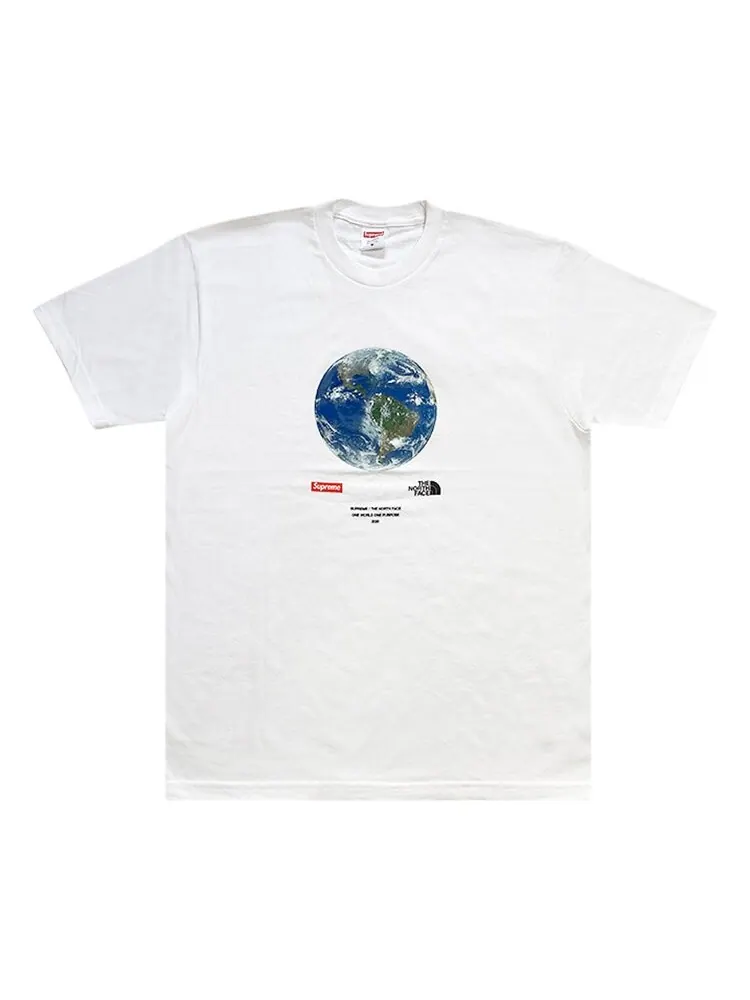 Футболка Supreme x The North Face One World Tee 'White' — изображение 1 из 1, белый