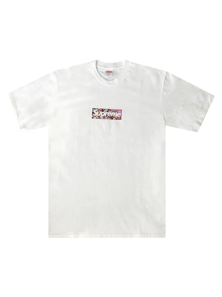 Футболка Supreme x Murakami COVID-19 Relief Box Logo Tee 'White' — изображение 1 из 2, белый