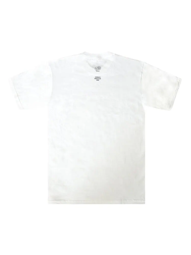 Футболка Supreme x Murakami COVID-19 Relief Box Logo Tee 'White' — изображение 2 из 2, белый