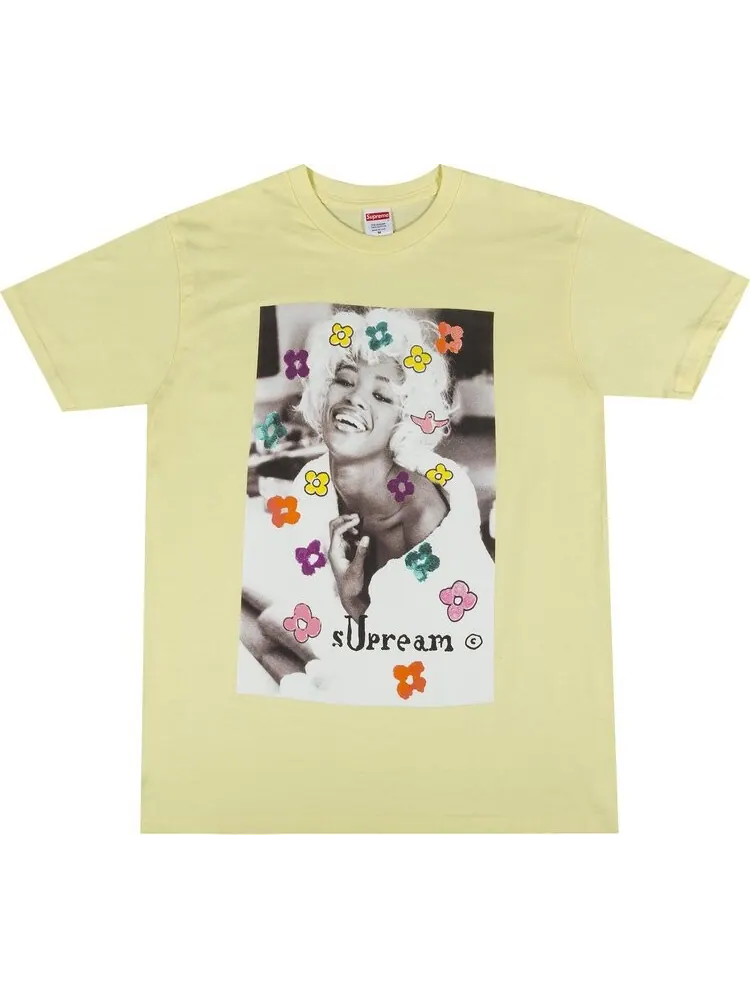 Футболка Supreme Naomi Tee 'Pale Yellow' — изображение 1 из 2, желтый