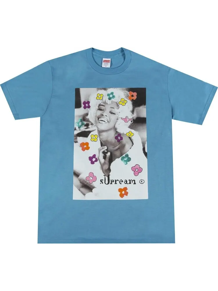 Футболка Supreme Naomi Tee 'Light Slate' — изображение 1 из 2, синий