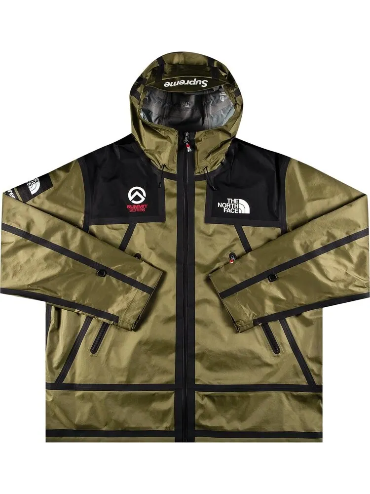 Куртка Supreme x The North Face Summit Series Outer Tape Seam Jacket Olive — изображение 1 из 3, зеленый