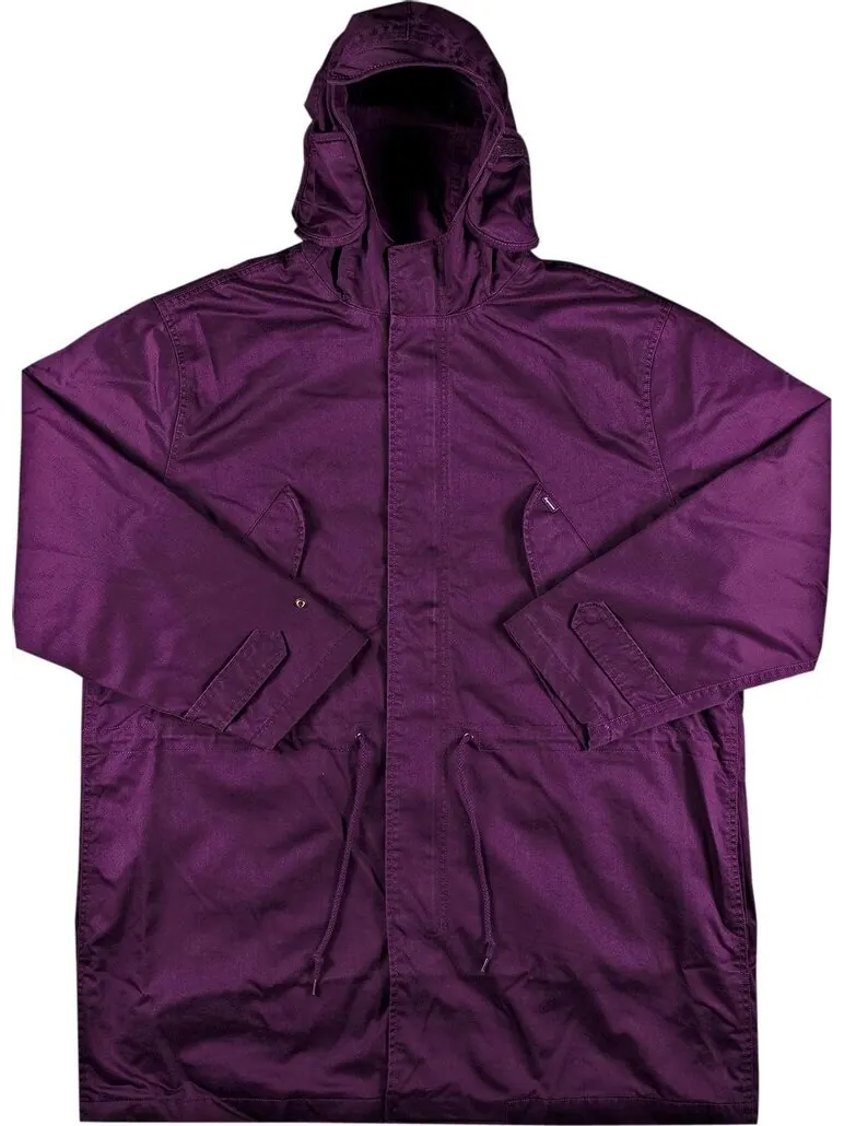 Парка Supreme Hooded Facemask Parka Dark Purple — изображение 1 из 3, фиолетовый
